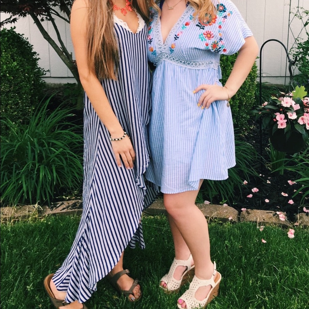 Selling the dress in the left